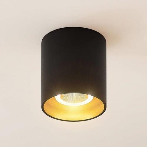 Arcchio Zaki LED-taklampa, rund, svart