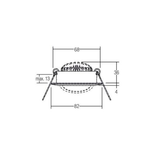 BRUMBERG BB03 Spot RC drivrutin rund anslutningsdosa vit