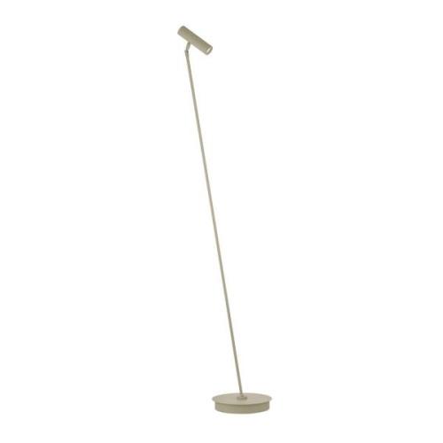 HELL LED-golvlampa Tom Pro, sandfärgad, 1 lampa, CCT, dimmer