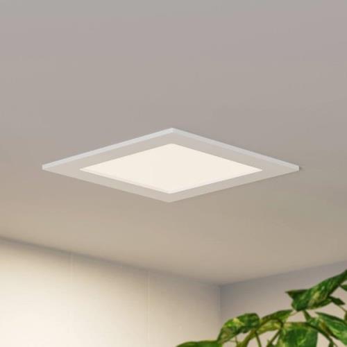 Prios LED-inbyggnadslampa Helina, vit, 16,5 cm, dimbar