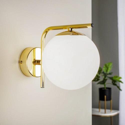 Domiluce Vägglampa Aurora, 1 lampa, guld