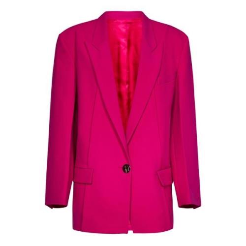 The Attico Fuchsia Oversized Blazer Pink, Dam