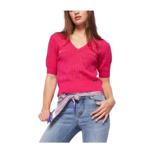 Gaudi V-neck Knitwear Pink, Dam
