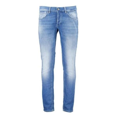 Dondup Slim-Fit Jeans för den moderna mannen Blue, Herr