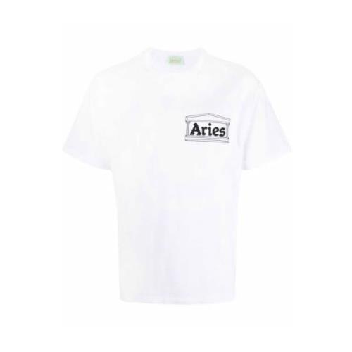 Aries T-shirt White, Herr