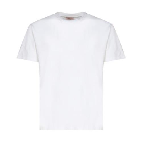 Valentino Garavani Vita T-shirts och Polos med 98% Bomull White, Herr