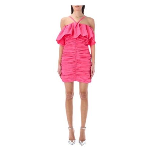 Msgm Women Clothing Dress Hot Pink Ss23 Pink, Dam