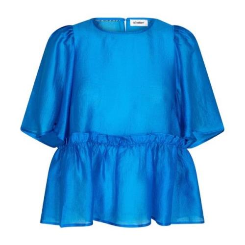Co'Couture Moniquecc Flow Blus - New Blue Blue, Dam