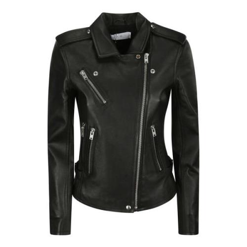 IRO Leather Jackets Black, Dam