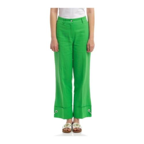 Beatrice .b Wide Trousers Green, Dam