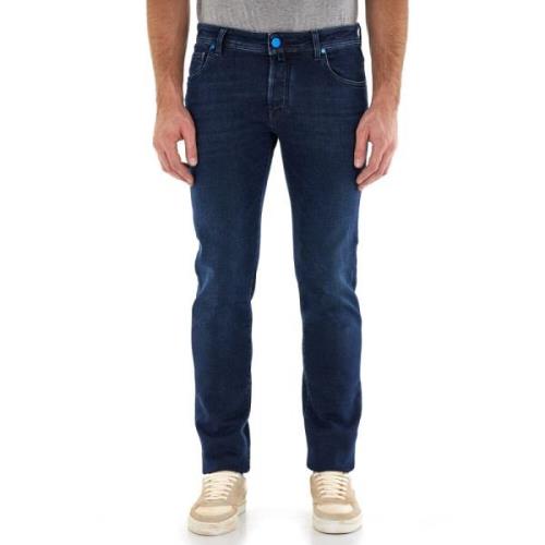 Jacob Cohën Smal passform jeans Blue, Herr