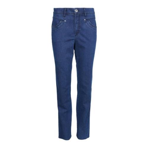 2-Biz Slim Fit Denim Jeans Blue, Dam