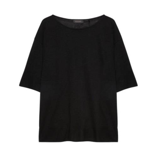 Elena Mirò Stilren T-Shirt för Kvinnor Black, Dam