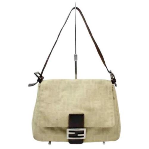 Fendi Vintage Förägd axelväska Beige, Dam