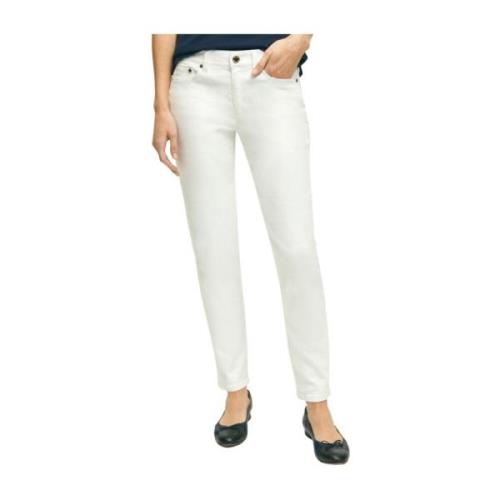 Brooks Brothers Slim-fit Jeans White, Dam