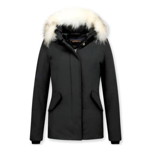 Matogla Exklusiv trendig Damer Fur Coat - Wooly Jacka Kort - 5897Z Bla...