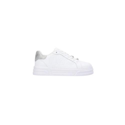Liu Jo Maxi Logo Läder Sneakers White, Dam