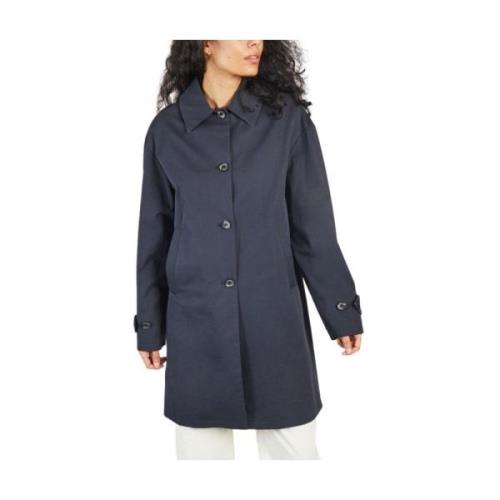 Trench & Coat Single-Breasted Coats Blue, Dam