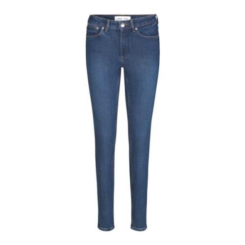 Samsøe Samsøe Slim Fit Jeans Blue, Dam