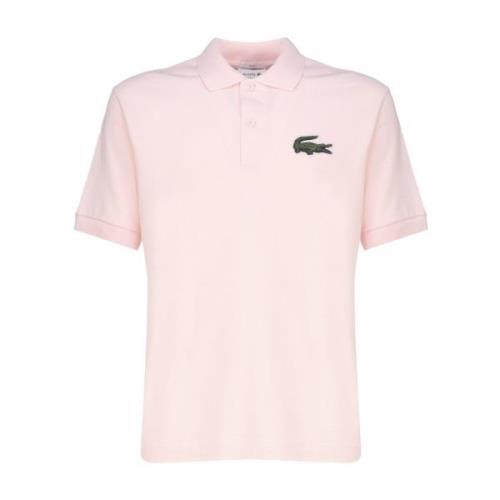 Lacoste Rosa Pique Bomull T-shirts och Polos Pink, Herr