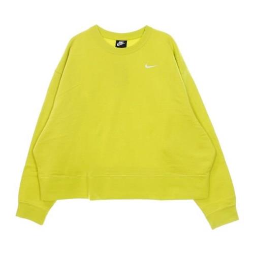 Nike Sports Crew Trend Plus Sweater Yellow, Dam