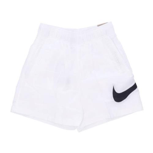 Nike Essentials Vävd High-Rise Shorts White, Dam