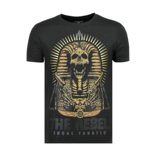 Local Fanatic Rebel Pharaoh - Exklusiv T-shirt Herr - 6322Z Black, Her...