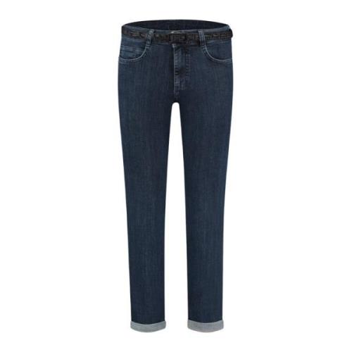 Parami Blå P-Form Denim Jeans Blue, Dam