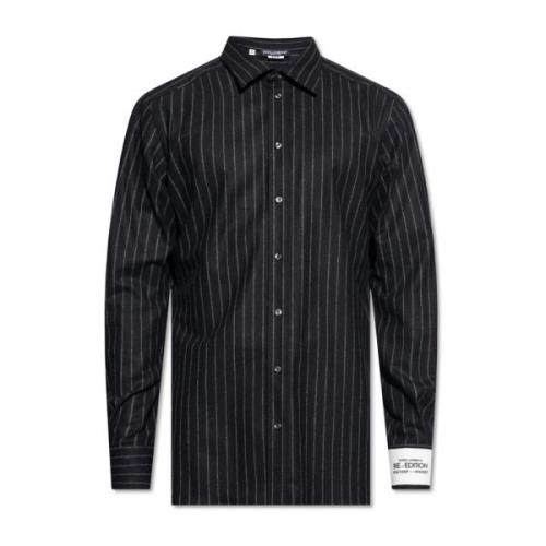 Dolce & Gabbana Re-Edition F/W 2023 kollektionsskjorta Black, Herr