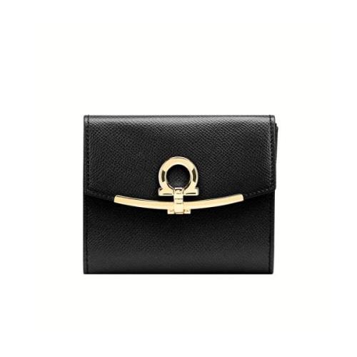 Salvatore Ferragamo Plånbok/korthållare Black, Dam