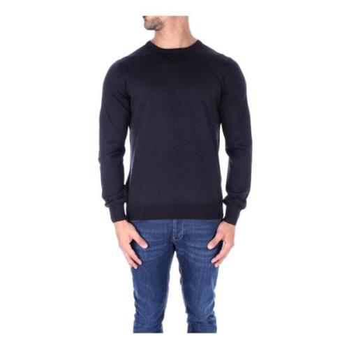 Tagliatore Svarta Sweaters Black, Herr