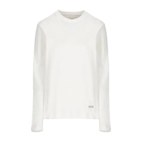 Jil Sander Vit Bomullst-shirt med Långa ärmar White, Dam