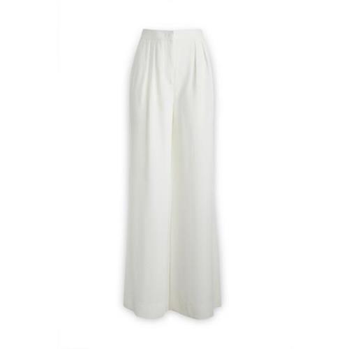 Alberta Ferretti Wide Trousers White, Dam