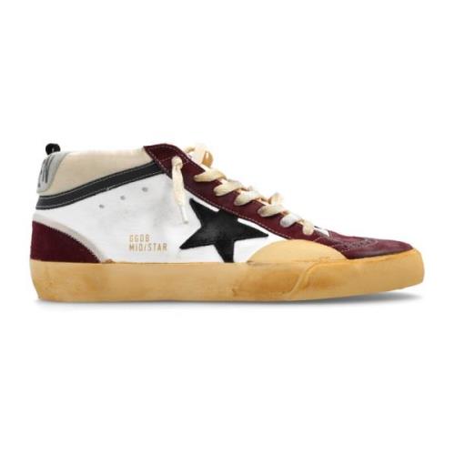 Golden Goose Mid Star höga sneakers White, Herr