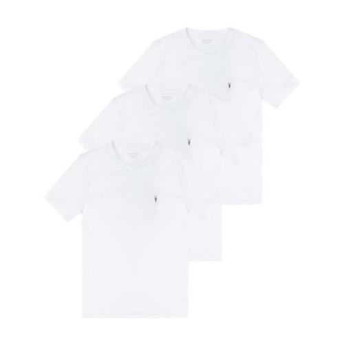 AllSaints Stag T-shirt tre-pack White, Herr