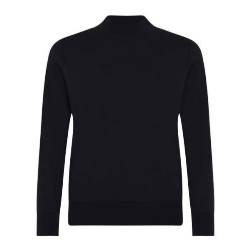 Skovhuus Bomull Turtleneck Blus Lättvikt Svart Black, Dam