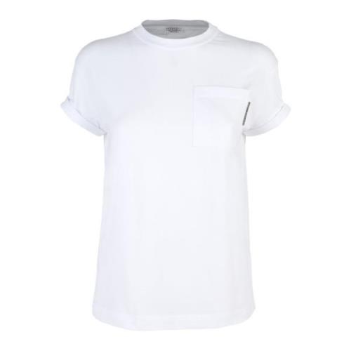 Brunello Cucinelli T-shirt White, Dam