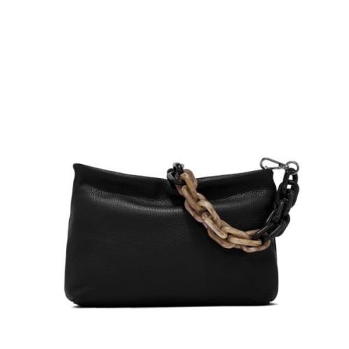 Gianni Chiarini Dollar-Grain Brenda Pochette Clutch Black, Dam