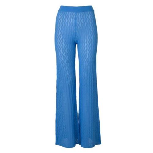 Dodo BAR OR Wide Trousers Blue, Dam