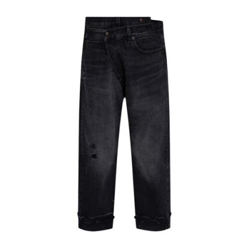 R13 Oversize jeans Gray, Dam