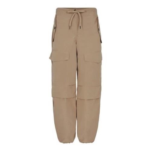 Co'Couture Beige Cargo Byxor med Justerbar Passform Beige, Dam