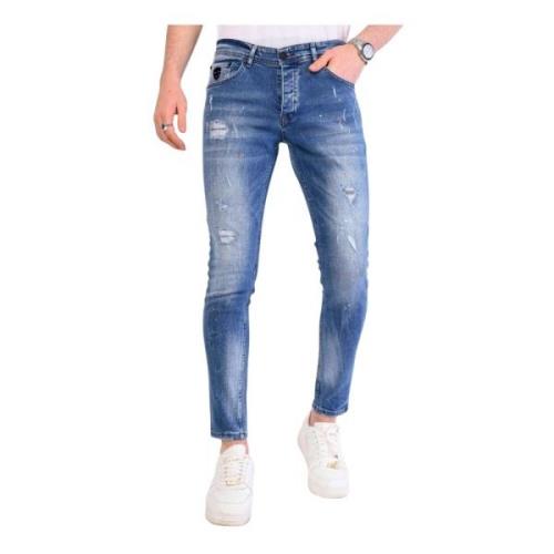 Local Fanatic Jeans För Män Slim Fit - 1063 Blue, Herr