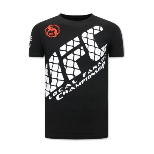 Local Fanatic T Shirt Med Tryck UFC Black, Herr