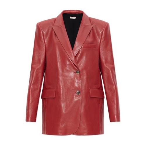 The Mannei ‘Greenock’ läderblazer Red, Dam