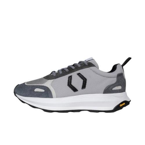 Mikakus Barcelona Monokromatiska Cross Concrete Sneakers Gray, Unisex