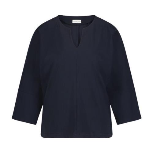 Jane Lushka Stami Blus - Stilfull och Edgy Teknisk Jersey Blue, Dam