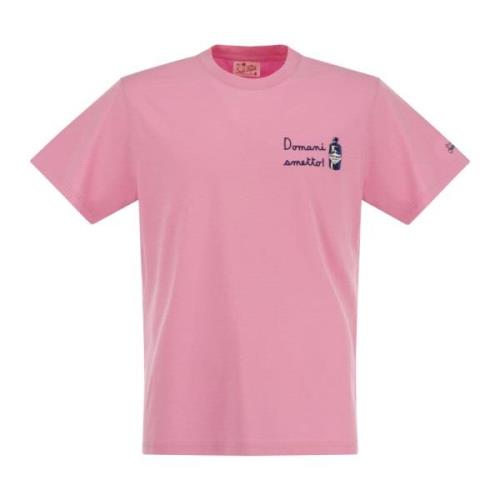 Saint Barth T-Shirts Pink, Herr