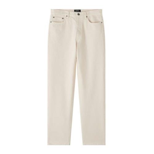 A.p.c. Ecru Martin Bomullsbyxor Beige, Herr