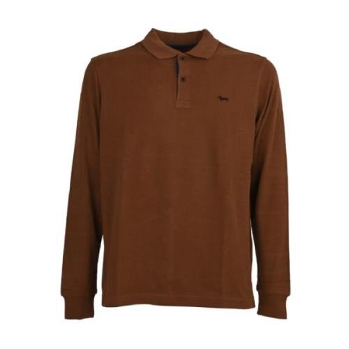 Harmont & Blaine Minimalistisk och essentiell herr polo Brown, Herr