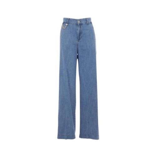 Liu Jo Retro Flare High-Waisted Jeans Blue, Dam